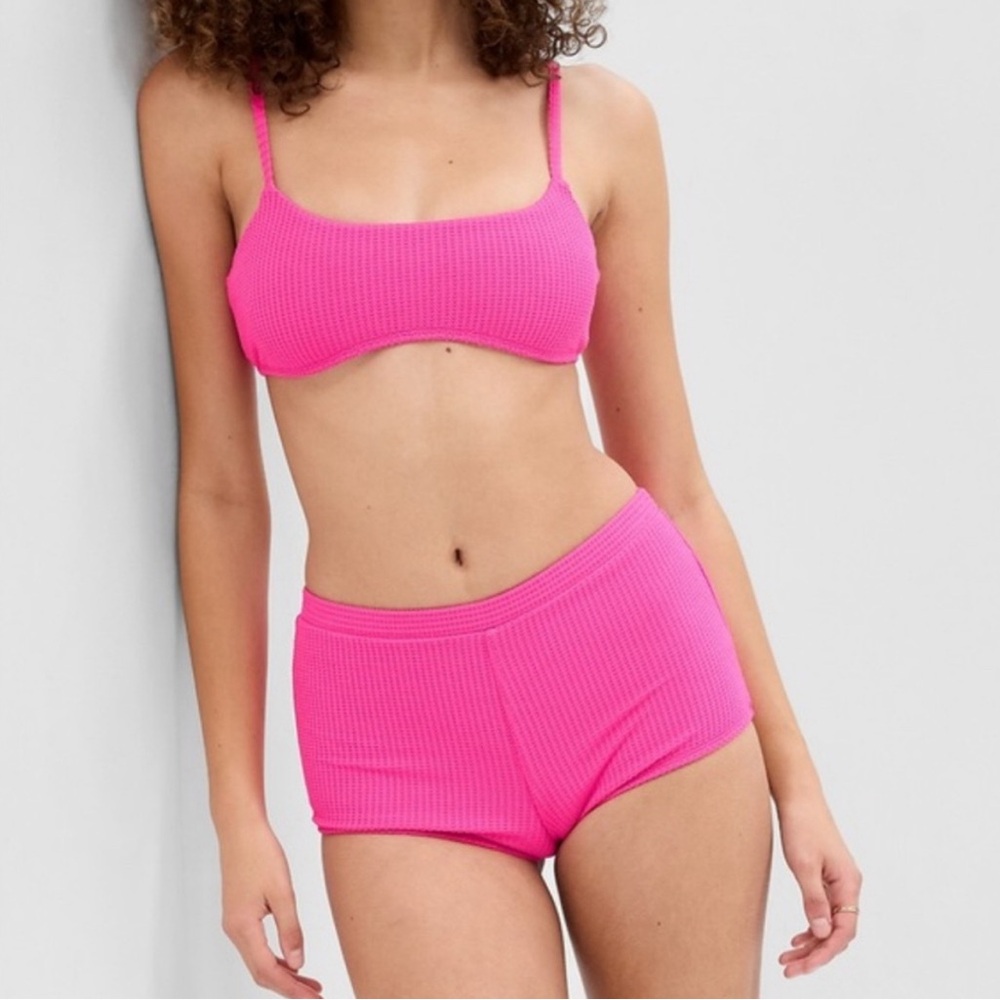 PROJECT GAP NWT Bikini Top & Shorty‎ Bikini Bottom SET - Bright Pink